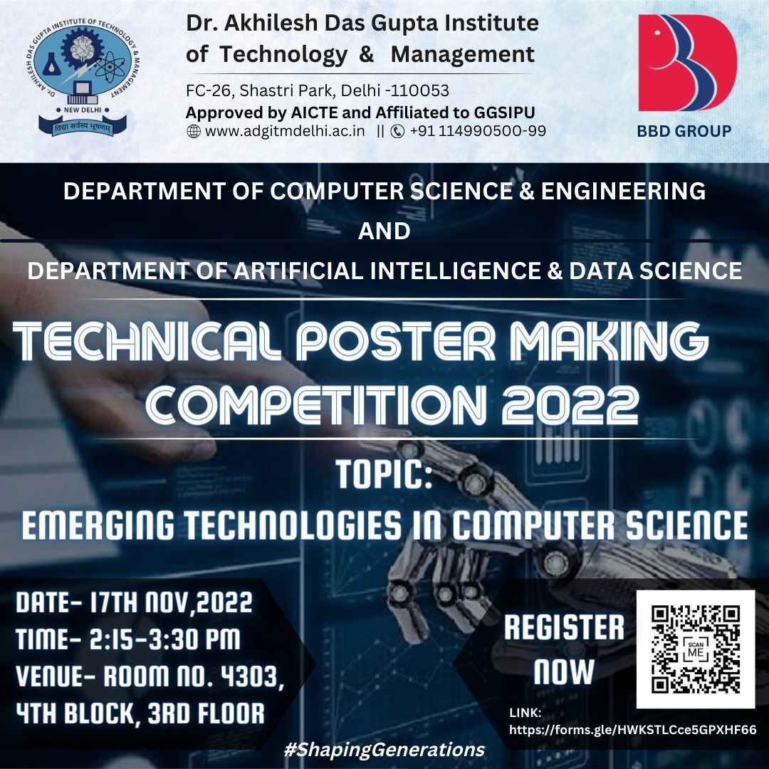 CSE: Technical Poster Making Competition 2022 - ADGIPS