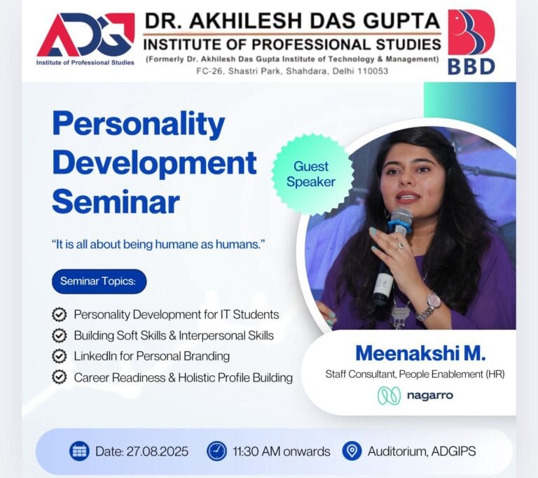 Alumni Talk – “Unspoken Skills, Unstoppable Careers”