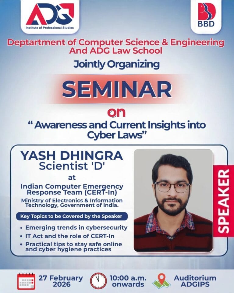SEMINAR ON AWARENESS AND CURRENT INSIGHTS INTO CYBER LAWS