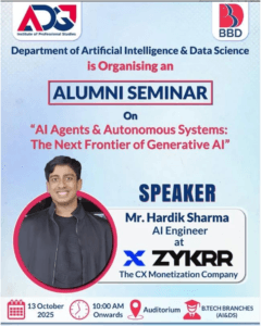 ALUMNI Seminar on “AI Agents and Autonomous Systems: The Next Frontier of Generative AI”